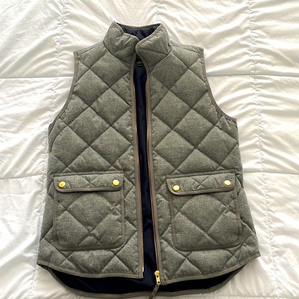 J crew quilted vest